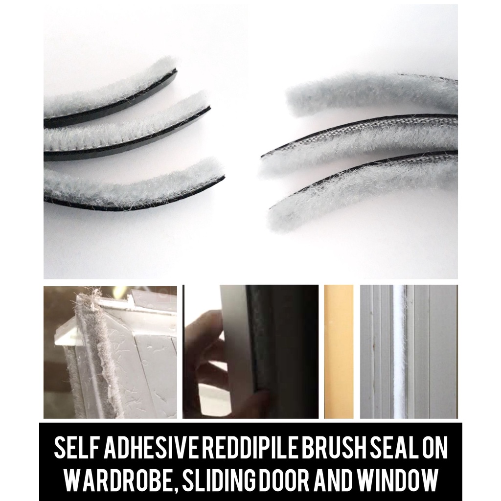 ตัวปิดซีลแปรง REDDIPILE ON WARDRBE, ประตูและหน้าต่างซีล 1 เมตร