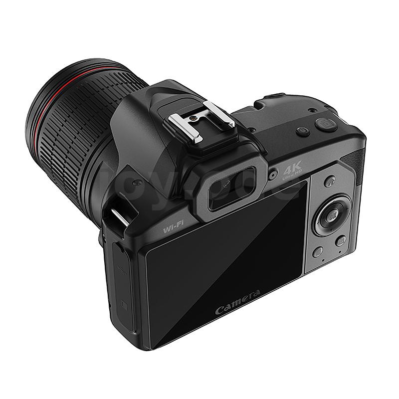 กล้องบันทึกวิดีโอดิจิทัล D5 6400 ล้านพิกเซล HD WiFi 4K เลนส์คู่ พร้อมหน้าจอ IPS 3 นิ้ว ซูม 16X DSLR สําหรับ Youtube สตรีมมิ่ง Vlog