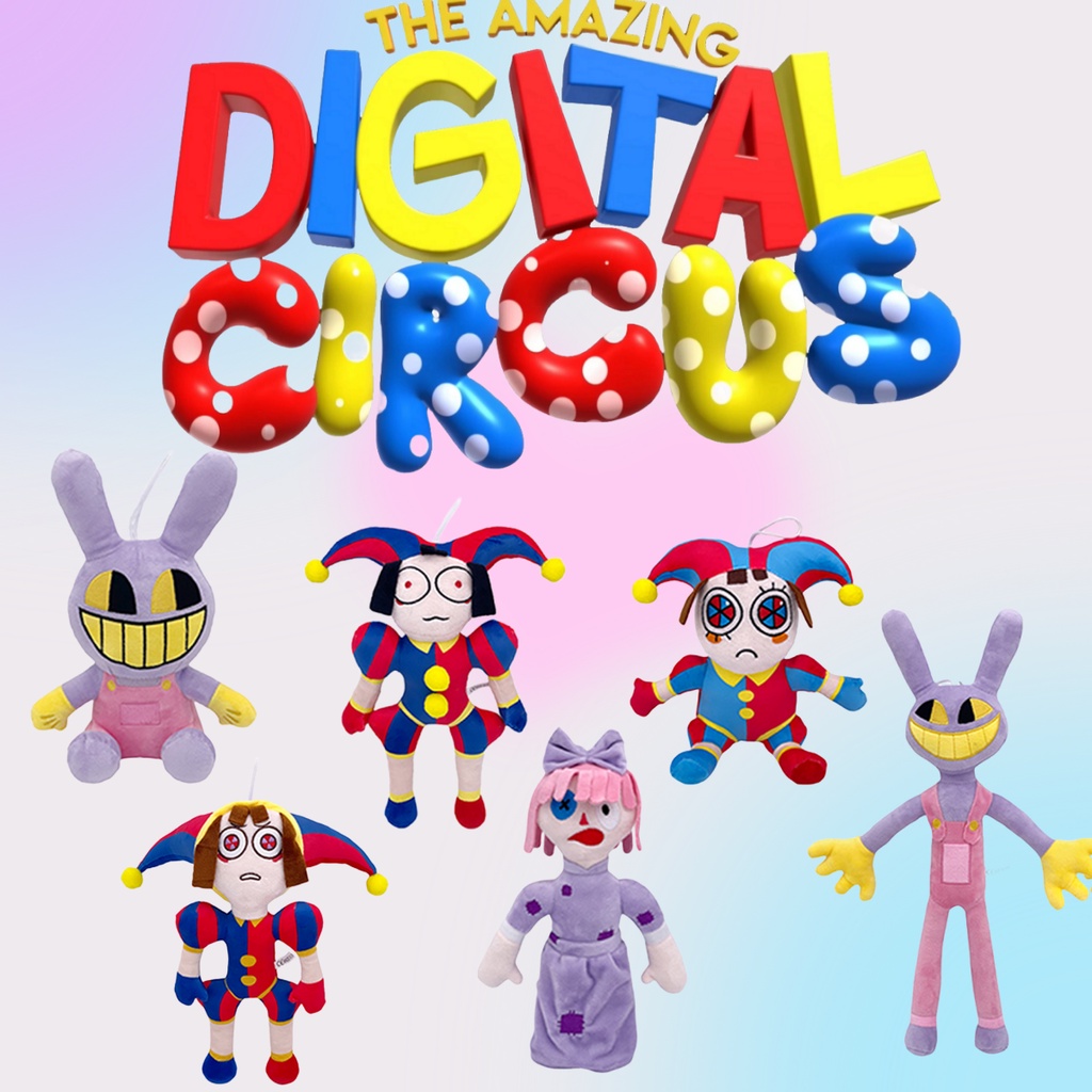 ตุ๊กตานุ่ม รูปการ์ตูนกระต่ายปอมนิ ดิจิทัล Rytanda The Amazing Digital Circus เหมาะกับของขวัญวันเกิด สําหรับตกแต่งบ้าน