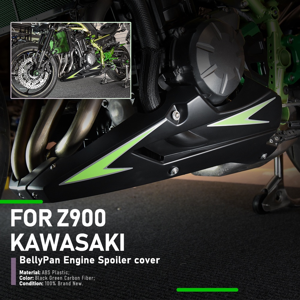 Ljbkoall Z900 สปอยเลอร์เครื่องยนต์ แฟริ่งล่าง อุปกรณ์เสริมรถจักรยานยนต์ สําหรับ Kawasaki Z 900 2017-