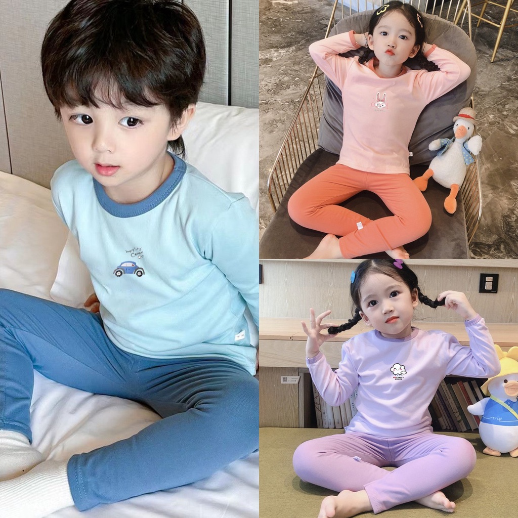 [ML] 80-150 ซม. ฤดูใบไม้ร่วง ฤดูหนาว สไตล์ใหม่ เด็ก ชุดชั้นใน ความร้อน ผู้ชาย ผู้หญิง ขนาดกลาง ขนาดใหญ่ เด็กเยอรมัน ขนแกะ ฤดูใบไม้ร่วง เสื้อผ้า กางเกงขายาว ชุดนอนเด็ก บ้าน เสื้อผ้า