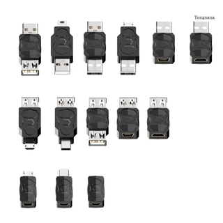 【CH*】อะแดปเตอร์แปลง Usb เป็น Micro USB Mini USB สองทาง รองรับการชาร์จซิงค์ข้อมูล