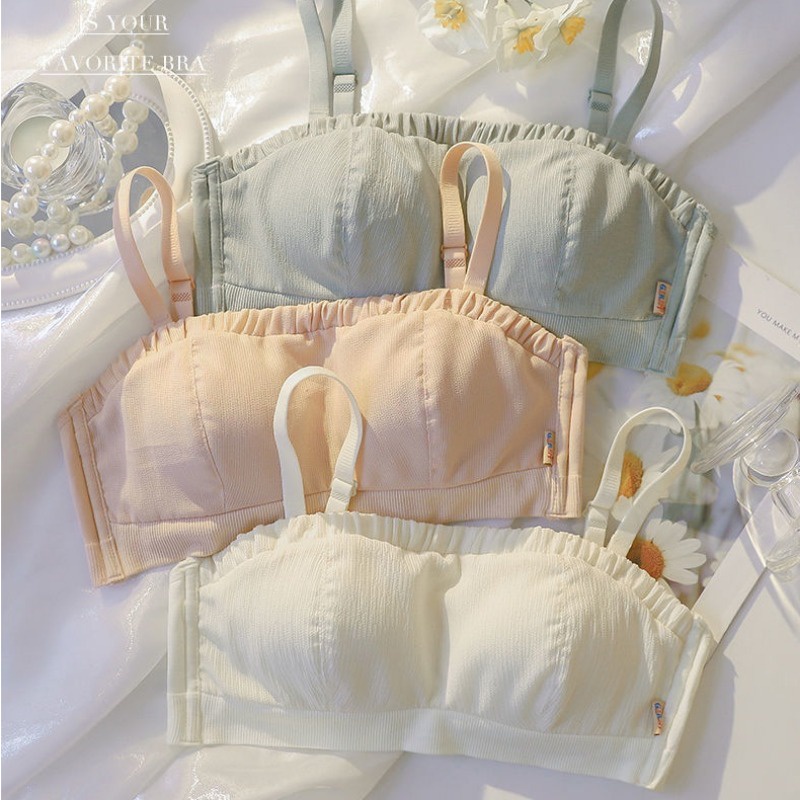 ✨w&c bras✨กางเกงใน ชุดชั้นในที่ใส่สบาย บราแบบบาง bandeau สำหรับผู้หญิง บราป้องกันการสัมผัส ny074