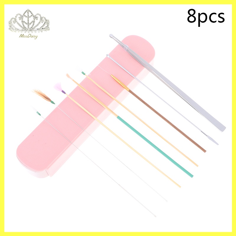 8 ชิ้น Ear Wax Pickers ชุดทําความสะอาดหูช้อน Wax Remover รูปที่ 7