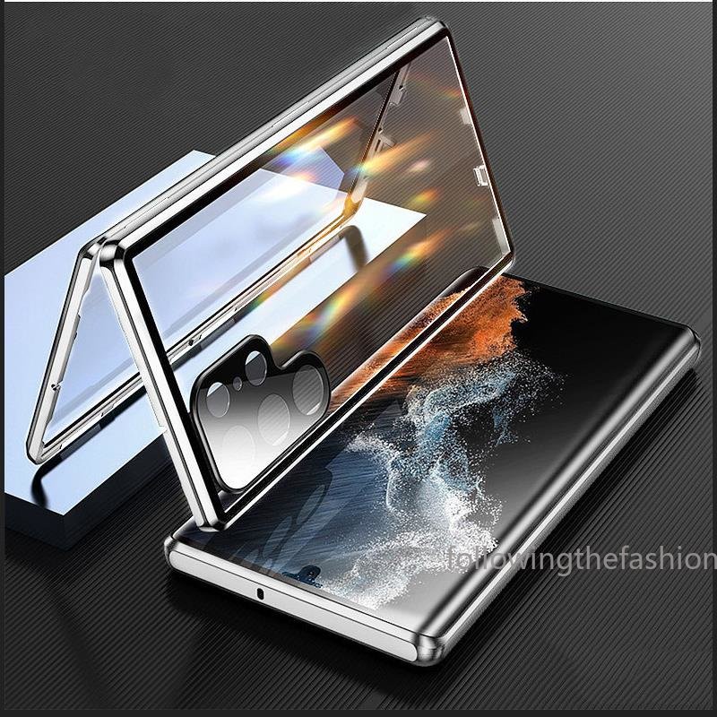 For Samsung Galaxy S23 Ultra 5G Note 20 S22+ Plus S23 FE 2023 Phone Case 360° Metal Magnetic Shockp