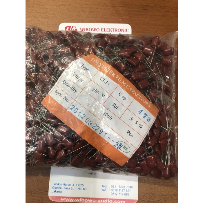 Milar 473j 250v 47k 250v โวลต์ 473 JI27