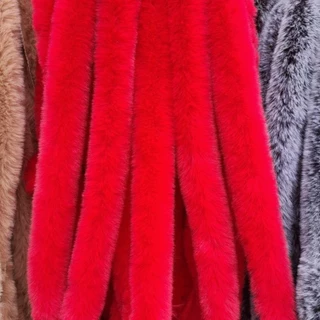 เทป/faux fur ลายเส้น fluffy trim สำหรับเสื้อผ้าเด็ก พร้อมงานฝีมือ handmade wool tops ขนาด 1 เมตร