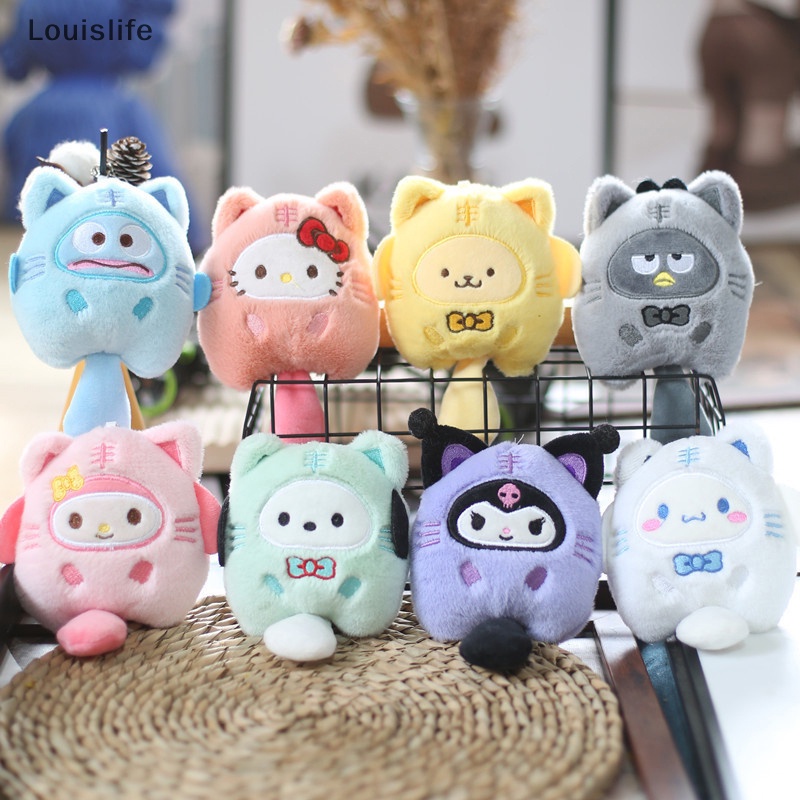 SANRIO Llph พวงกุญแจ จี้ตุ๊กตาสัตว์ ซานริโอ้ คุโรมิ เสือน้อย คุโรมิ มายเมโลดี้ ซินนาม่อนโรล ปอมปอม เพียวริน น่ารัก