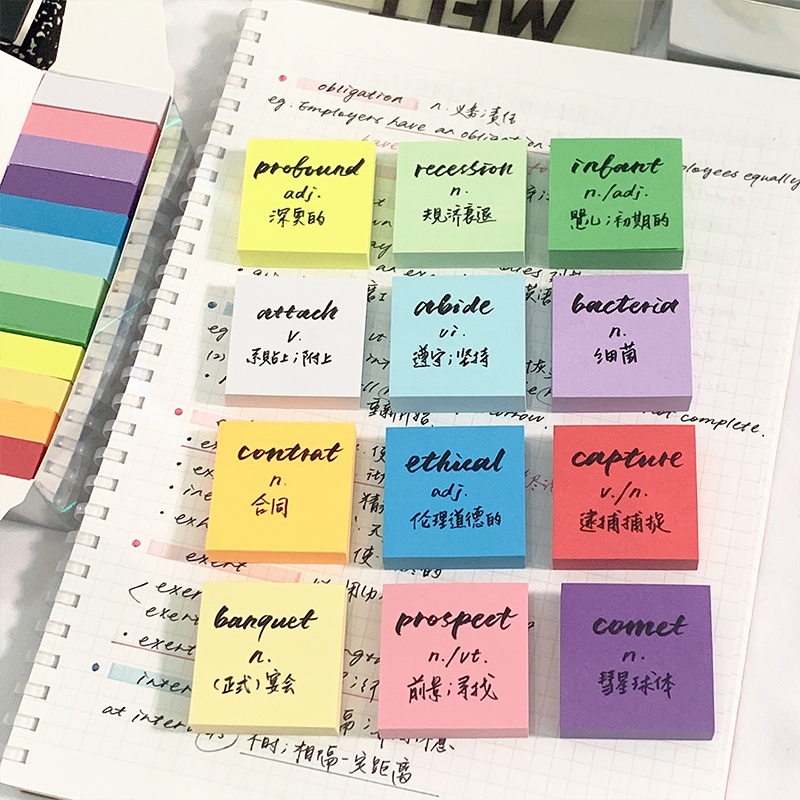 สติกเกอร์ฉลาก ทรงสี่เหลี่ยม ขนาดเล็ก 12 สี ลอกออกได้ อเนกประสงค์ DIY สําหรับติดตกแต่งนักเรียน