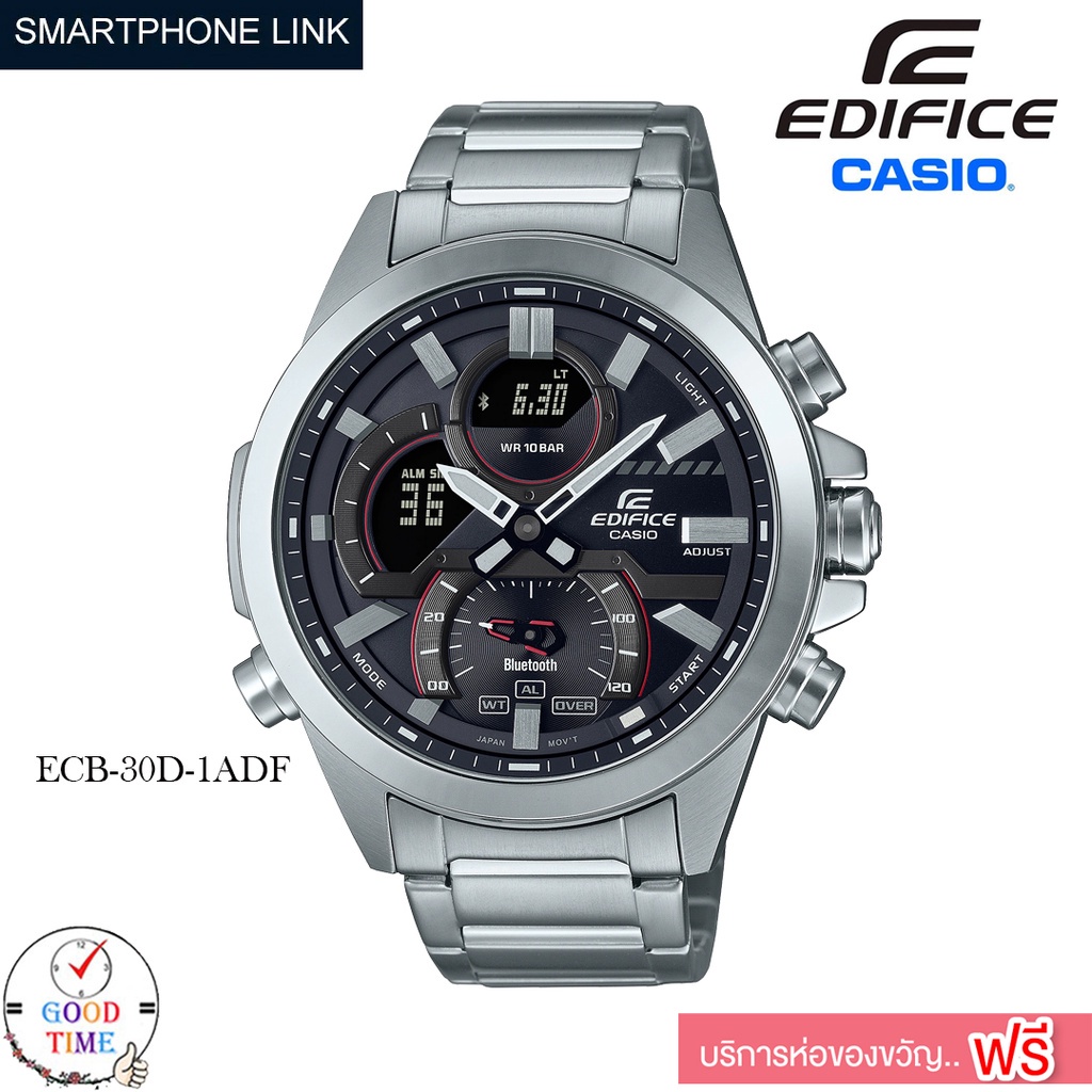 Casio Edifice แท้ นาฬิกาข้อมือผู้ชาย รุ่น ECB-30D-1ADF,ECB-30P-1ADF,ECB-30DC-1ADF,ECB-30D-2ADF (สิน