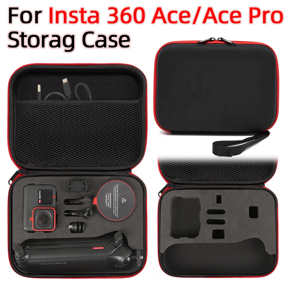 กระเป๋าใส่กล้องแอคชั่น Insta 360 ace pro แบบพกพา ป้องกันความเครียด