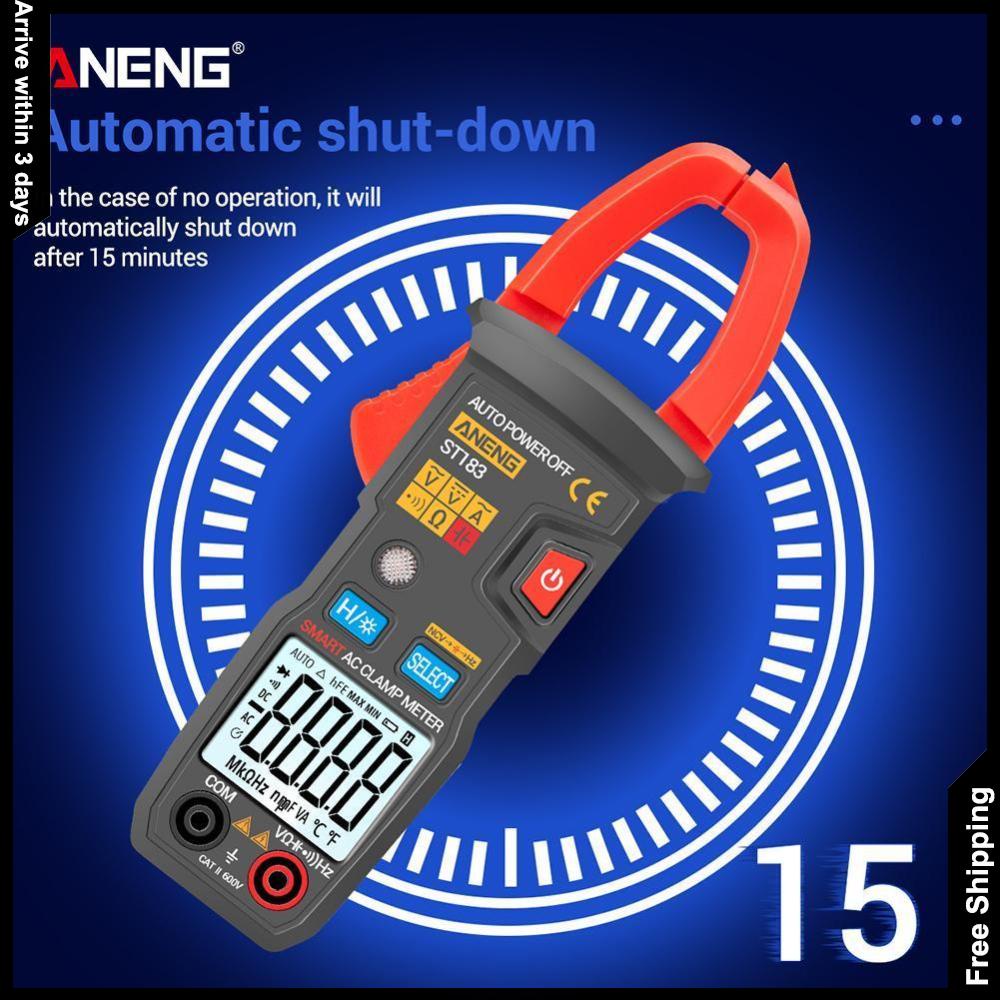 Aneng ST183 True RMS 6000 มัลติมิเตอร์ดิจิตอล หน้าจอ LCD นับระยะอัตโนมัติ #F