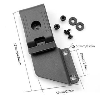 Pinfine K Sheath คลิปเอวสําหรับ KYDEX ทําคลิป Scabbard K Sheath อุปกรณ์เสริมพกพา