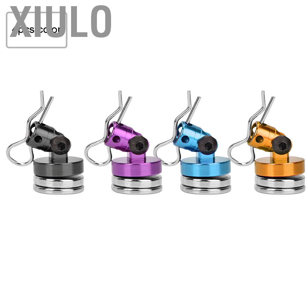 Xiulo RC แม่เหล็ก Stealth 1/10 เปลือกแม่เหล็กคอลัมน์อลูมิเนียมโลหะ 4PCS ของเล่นสำหรับ SCX10 4WD HSP 