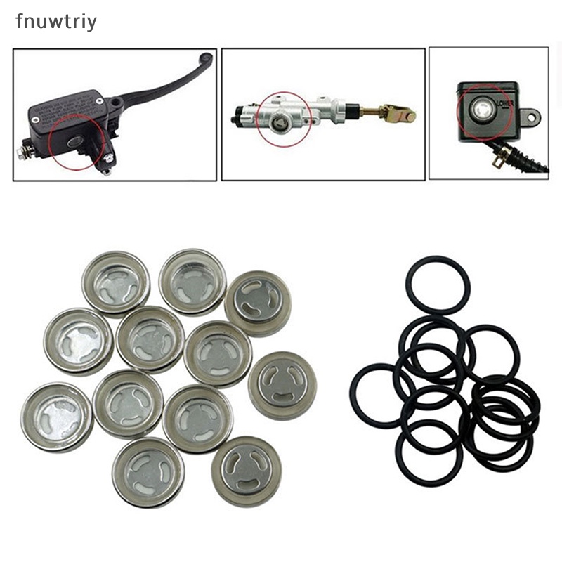 [fnuwtriy] Universal 12mm 18mm Motorcycle Sight Glass Oil Sight Glass พร้อมซีลสําหรับเบรค VN