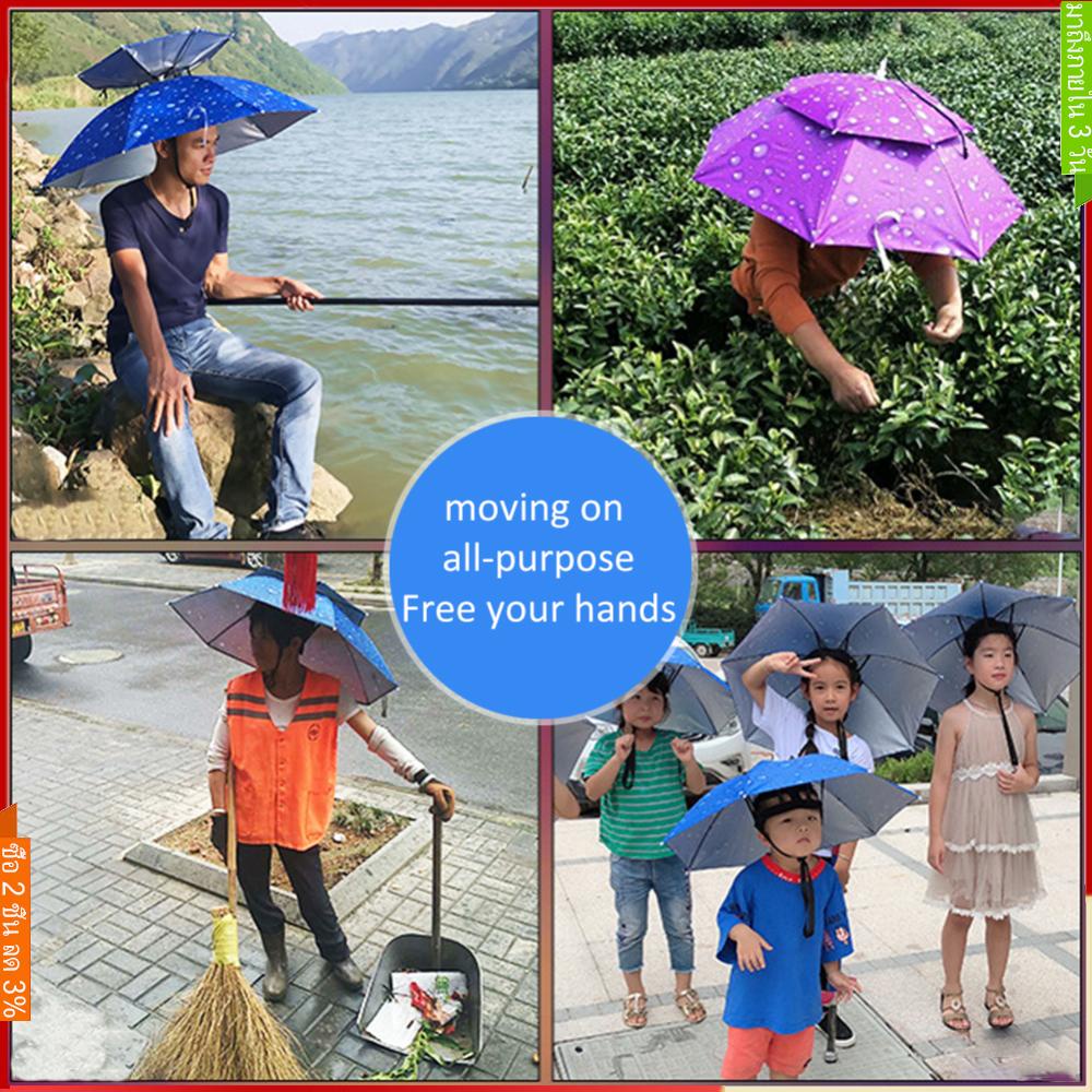 หมวกร่มกันแดด ป้องกันรังสียูวี แบบพับได้ ระบายอากาศได้ดี สําหรับตั้งแคมป์ เดินป่า ตกปลา