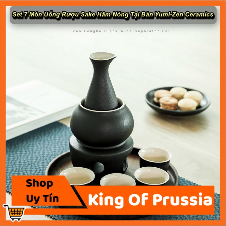 [HCM] - ชุดเครื่องดื่มสาเกอุ่นโต๊ะ Yumi-Zen พรีเมี่ยม 7 ชิ้น - King Of Prussia
