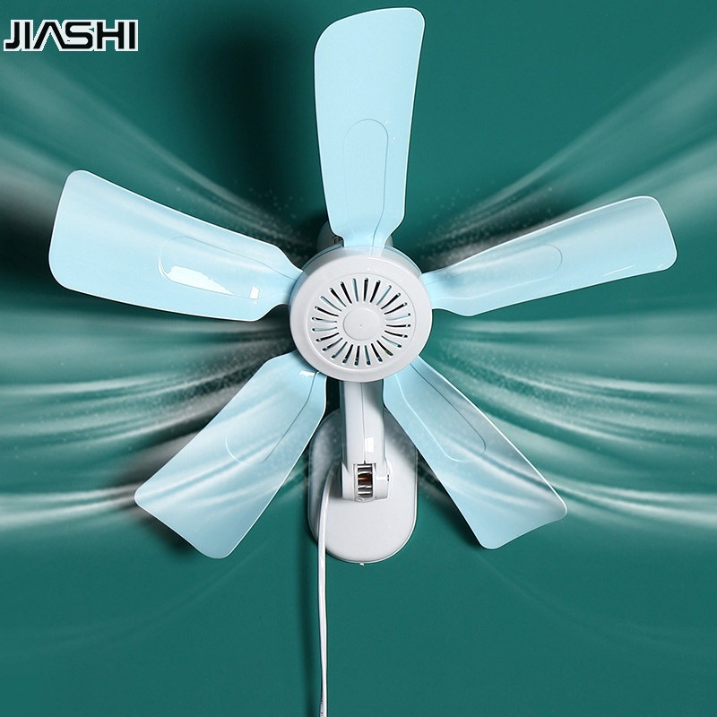 JIASHI พัดลมตั้งโต๊ะ แบบติดผนัง อเนกประสงค์ แบบพับได้ พอร์ต usb