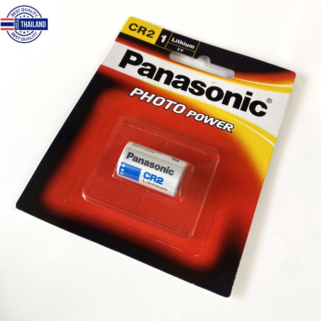 ถ่าน Panasonic CR2 Lithium 3V. ถ่านกล้องโพลาลอยด์รัประกันของเเท้มีของทุกวัน
