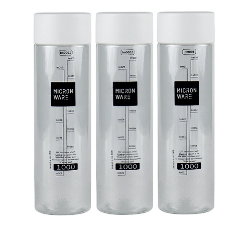 GlobalHouse SUPER LOCK  ขวดน้ำ 1000 มล. แพ็ค 1x3 1209379 สีขาว สินค้าของแท้คุณภาพดี