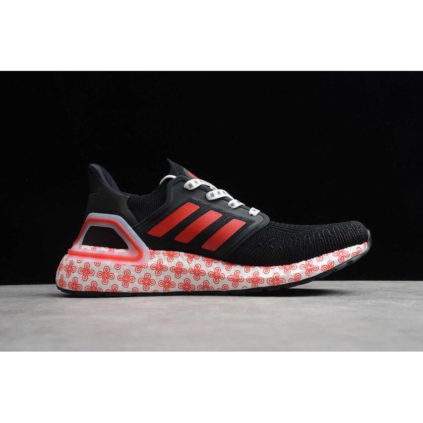 พร้อมสต็อก Adidas Ultra Boost 20 สีดำสีแดง FX8886 รองเท้า train