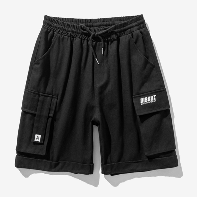 M - 5XL กางเกงขาสั้นผู้ชาย กางเกงคาร์โก้ขาสั้นลําลอง ทรงหลวม ฝ้าย พลัสไซซ์ มี 4 ช่อง แฟชั่นฤดูร้อน กางเกงคาร์โก้ผู้ชายขาสั้น
