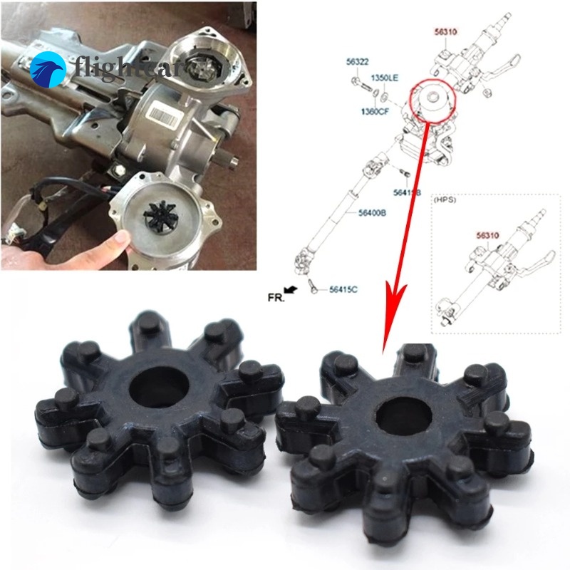 (FT) ข้อต่อคอลัมน์พวงมาลัย แบบยืดหยุ่น 2 ชิ้น 563152K000fff สําหรับ HYUNDAI Elantra Azera สําหรับ KI