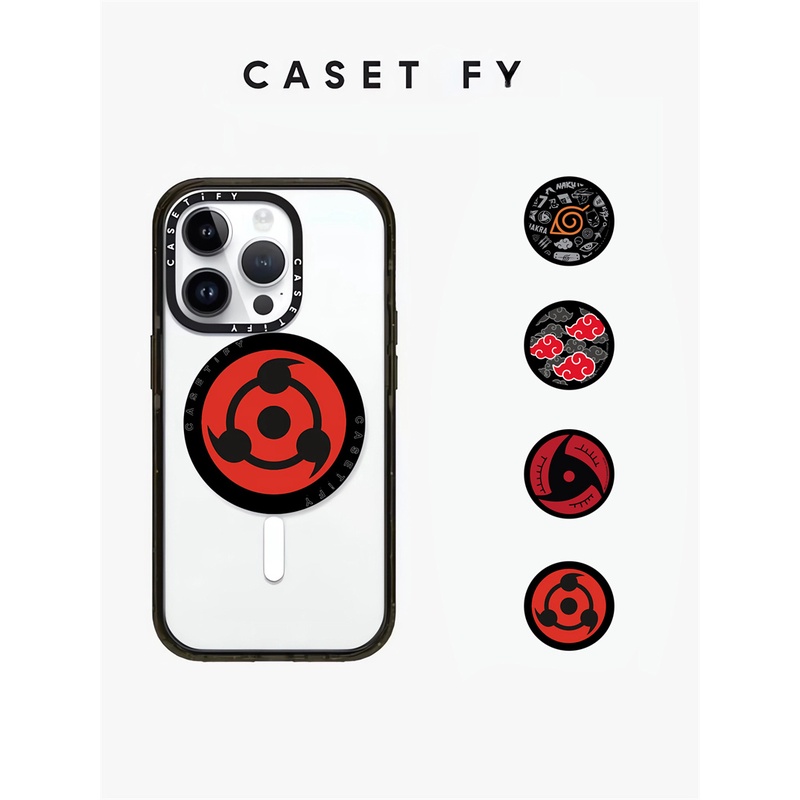 Casetifg แบรนด์นารูโตะ ของแท้ พร้อมกล่อง พับ แบบพกพา ขาตั้งโทรศัพท์ แม่เหล็กพิเศษ สําหรับ iPhone เคสหรูหรา คุณภาพสากล ที่วางโทรศัพท์มือถือ สําหรับ Samsung