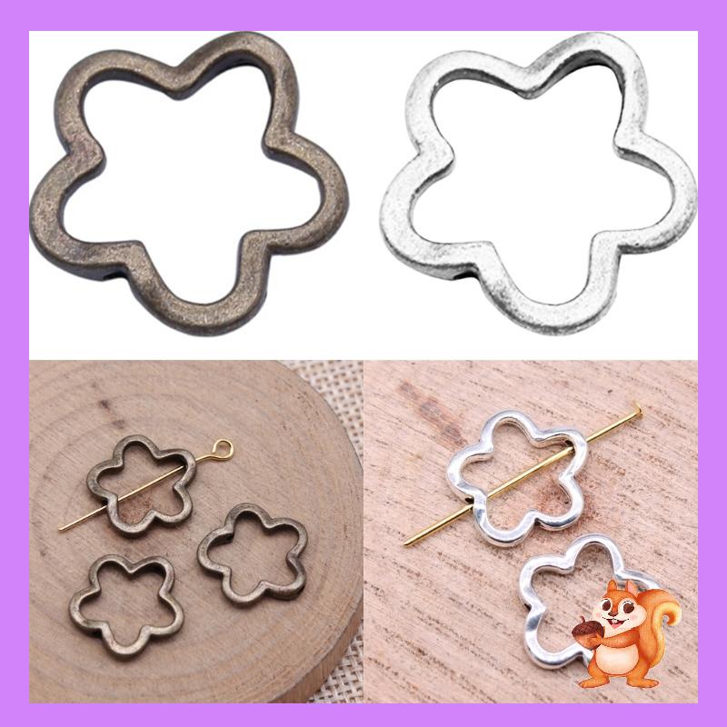 Siy กรอบลูกปัด ลายดอกไม้ ขนาด 16x16 มม. สําหรับทําเครื่องประดับ สร้อยข้อมือ DIY