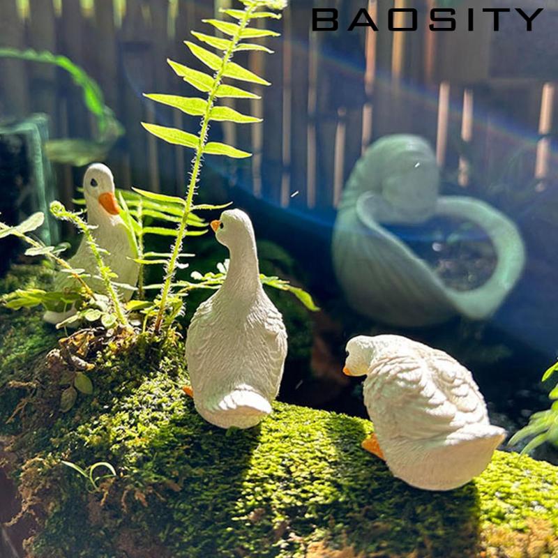 [Baosity ] ⚡Fast shipping⚡ตุ ๊ กตาเป ็ ด 3 ชิ ้ นตกแต ่ งบ ้ านรูปปั ้ นเรซิ ่ นสําหรับสนามหญ ้ าชั ้ นวางหนังสือ - รูปที่ 4