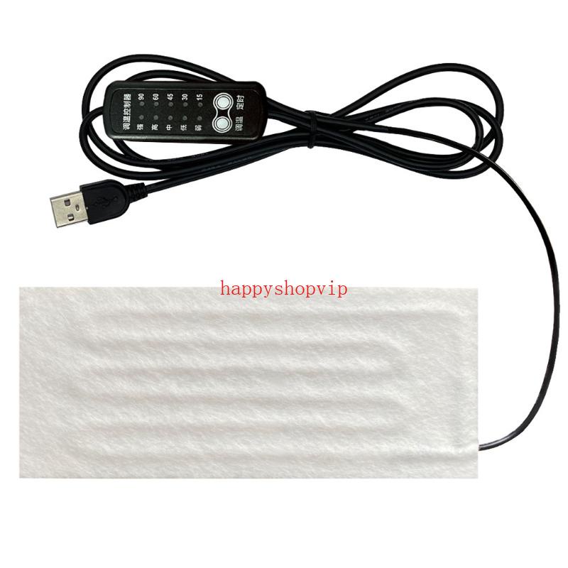 Hsv แผ่นฟิล์มทําความร้อน USB ทําความร้อนเร็ว แบบพกพา สําหรับบรรเทาอาการปวดหลัง กลางแจ้ง