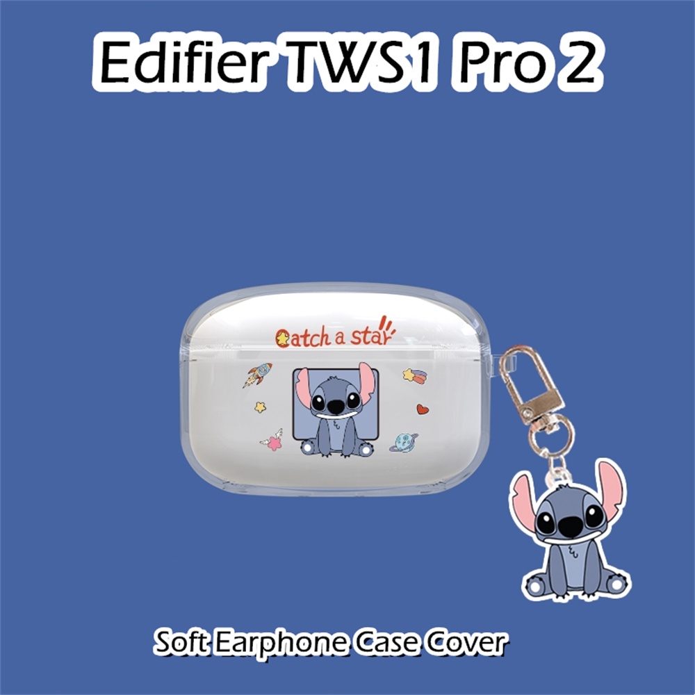 【Trend Front】เคสหูฟัง ซิลิโคนนิ่ม แบบใส ลายการ์ตูน สําหรับ Edifier TWS1 Pro 2