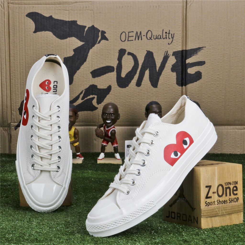 【Available】Shoes Play Comme des Garçons Converse Red Heart Chuck Taylor All Star '70 Low  For Women