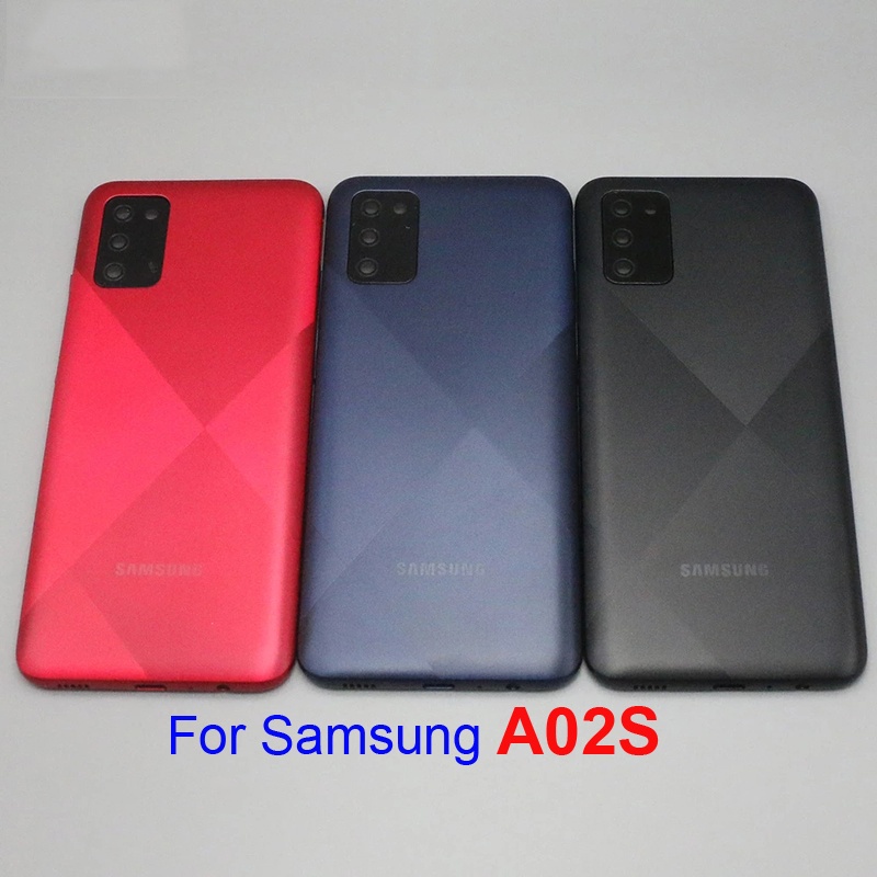 สําหรับ Samsung Galaxy A02S ฝาหลังแบตเตอรี่เปลี่ยนกรอบ