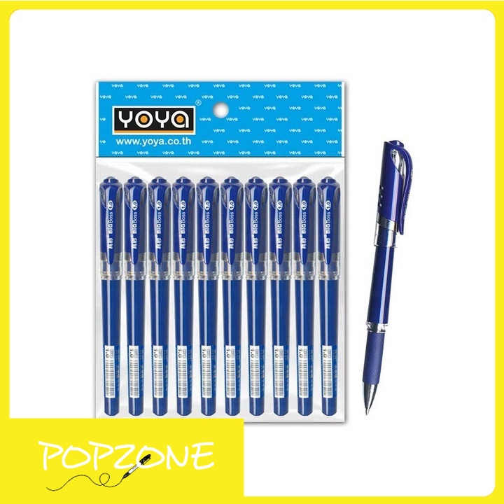 ปากกาเจล YOYA C511 หมึกน้ำเงิน 1.0 มม. (แพ็ก 10 ด้าม)