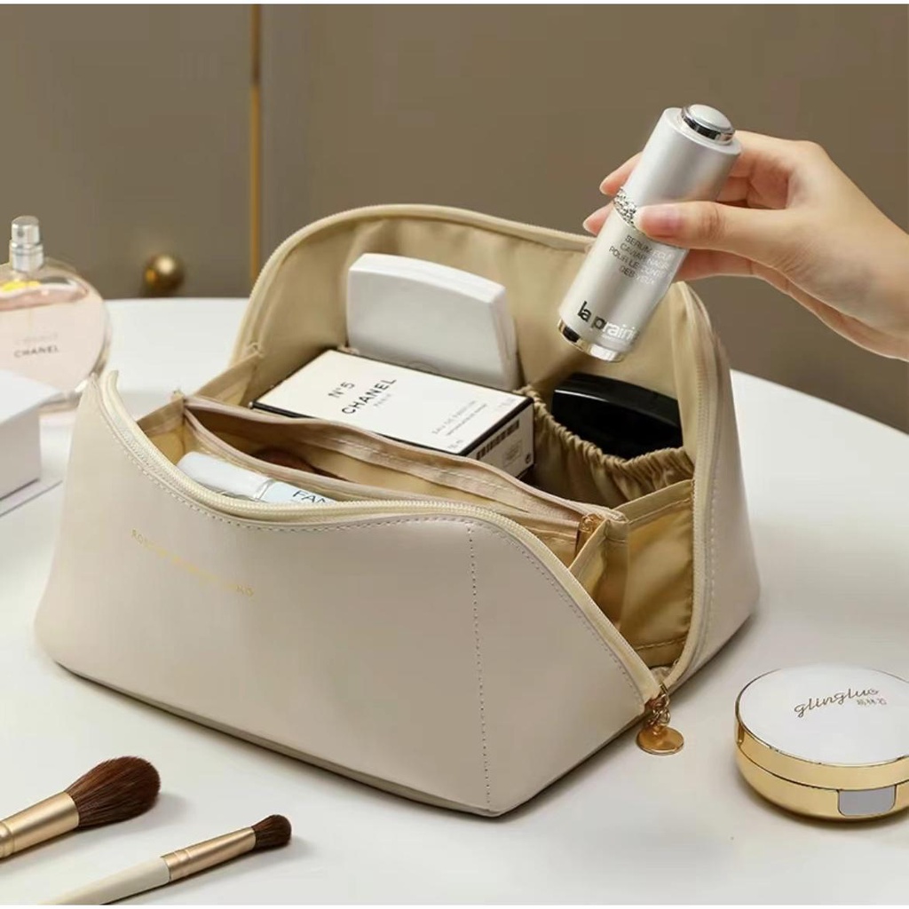 【พร้อมส่ง】miss bag fashion กระเป๋าเครื่องสำอางเดินทางขนาดใหญ่สำหรับผู้หญิง
