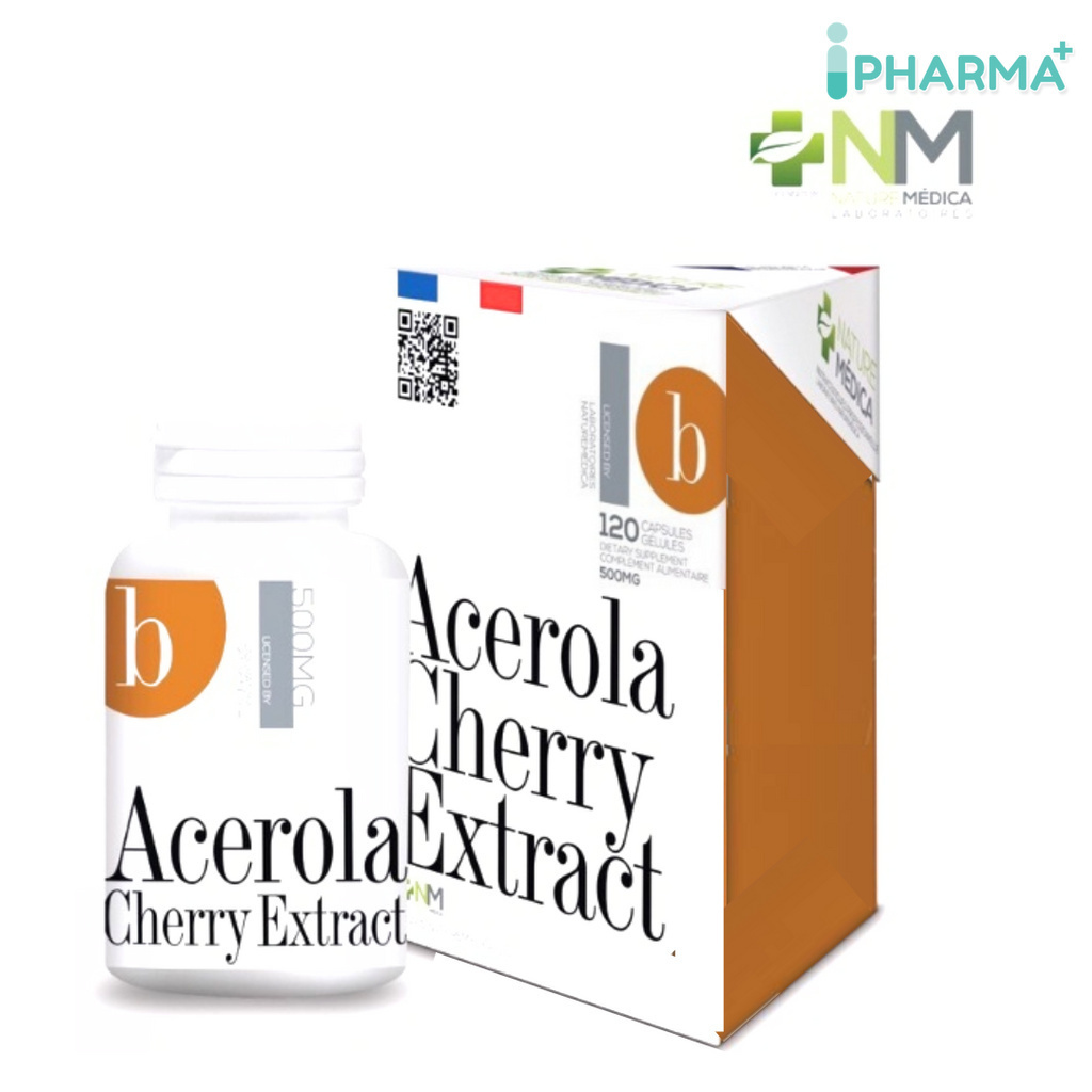 Acerola Cherry Extract วัตถุดิบนำเข้าจากฝรั่งเศส Nature Medica  120 แคปซูล [IP]