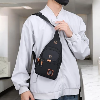 YXIN, สินค้าพร้อมส่ง กระเป๋าคาดอกผู้ชาย-รูปแบบหลายชั้น กระเป๋าสะพายหลังกันน้ำ กระเป๋าแฟชั่นทรงสุดเท่ห์ ราคาสุดประหยัด