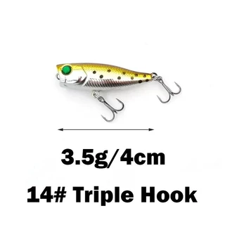 ใหม่ 1pcs 4 ซม.3.5g mini Popper Hard เหยื่อ Minnow ตกปลา Lure Crankbait Wobbler Tackle Isca Poper ลอยด้านบนน้ํา pike Lures