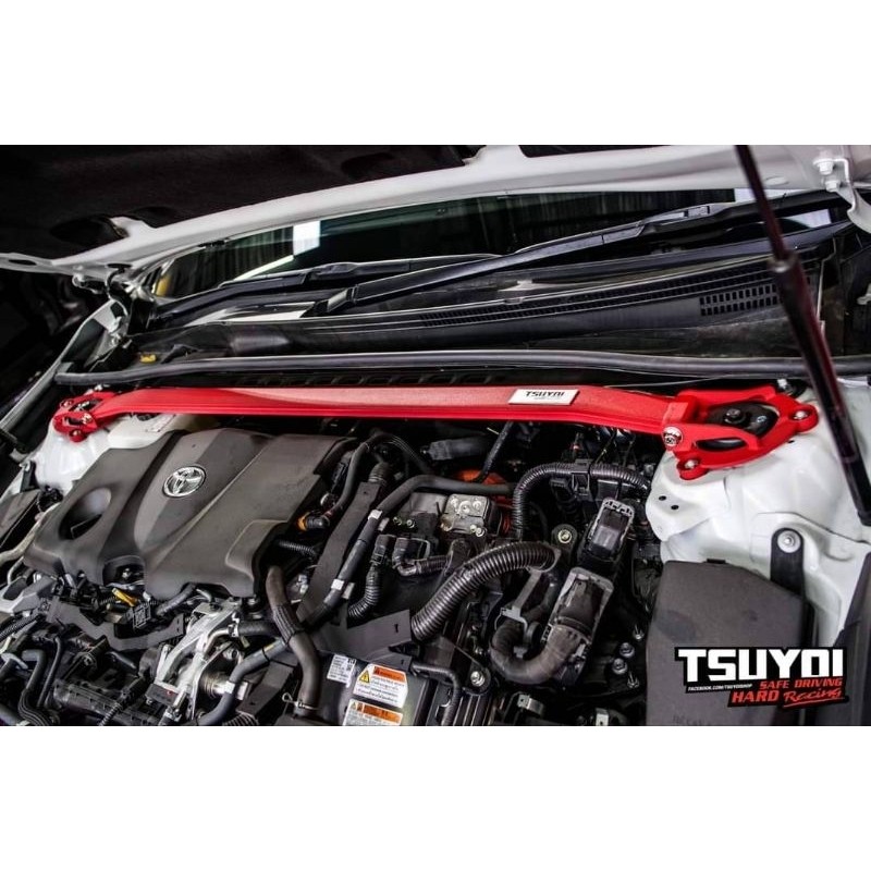 ค้ำโช้ค หน้าบน TSUYOI แท้ ตรงรุ่น Toyota Camry Acv70 Acv60 Acv50 เพิ่มสมรรถนะเกาะถนนยิ่งขึ้น ติดตั้ง