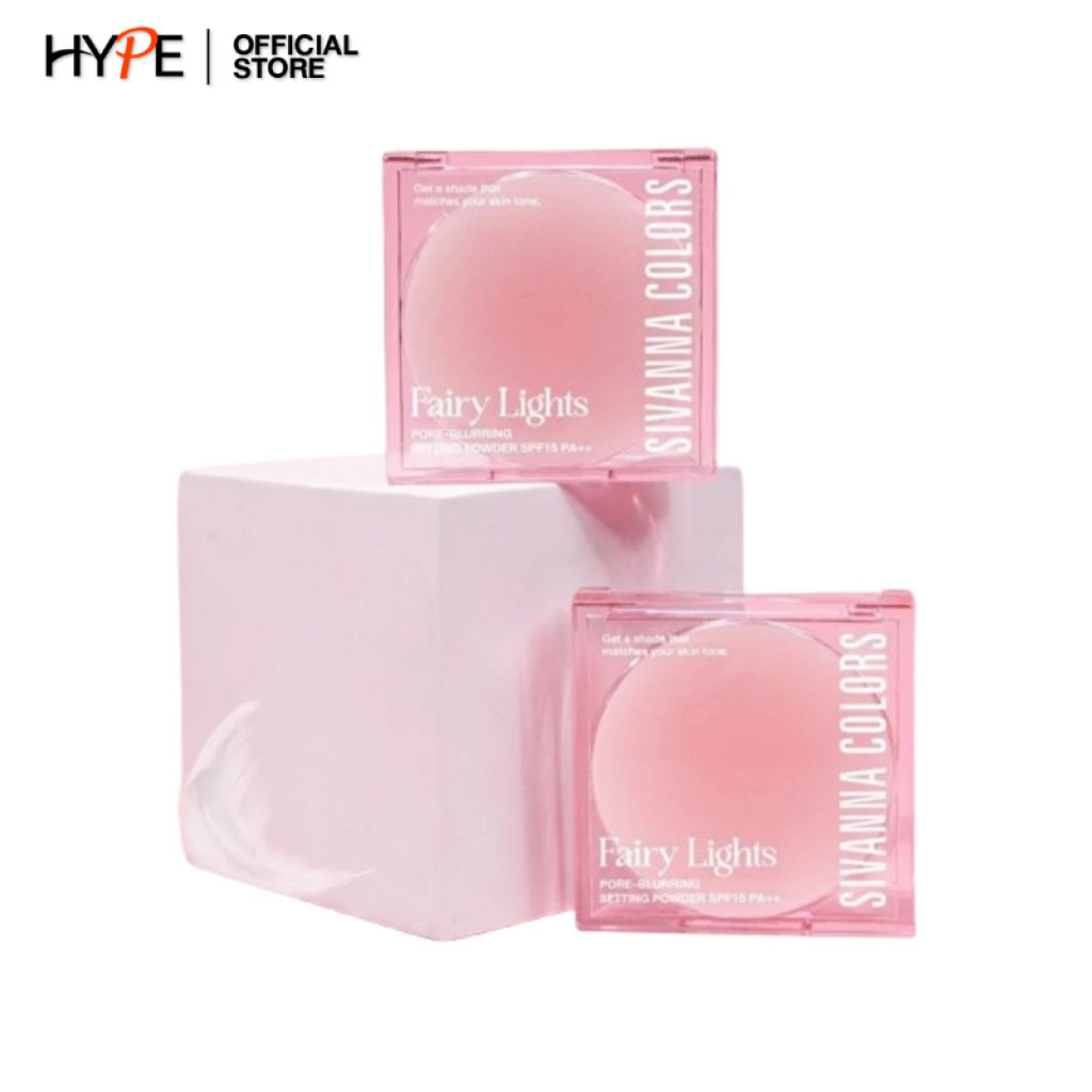 Sivanna Colors Fairy Lights Pore-Blurring Setting Powder SPF15 PA+++ แป้งพัฟ คุมมัน เซ็ตเมคอัพ (HF70