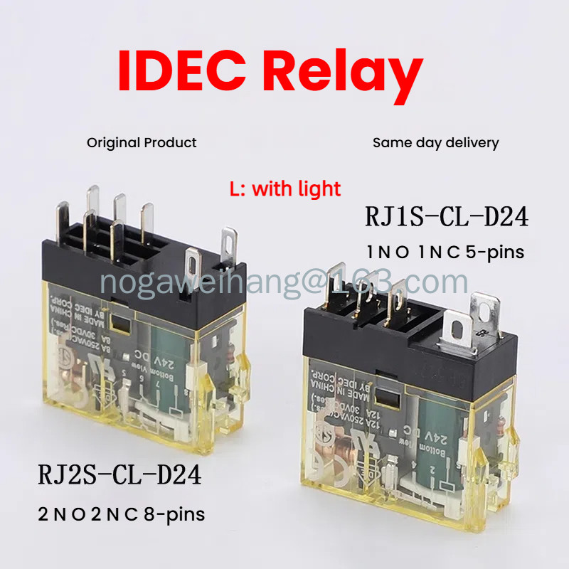 IDEC รีเลย์ระดับกลาง RJ2S-CL-D24 RJ1S-CL-D24 A220V (ต้นฉบับใหม่)