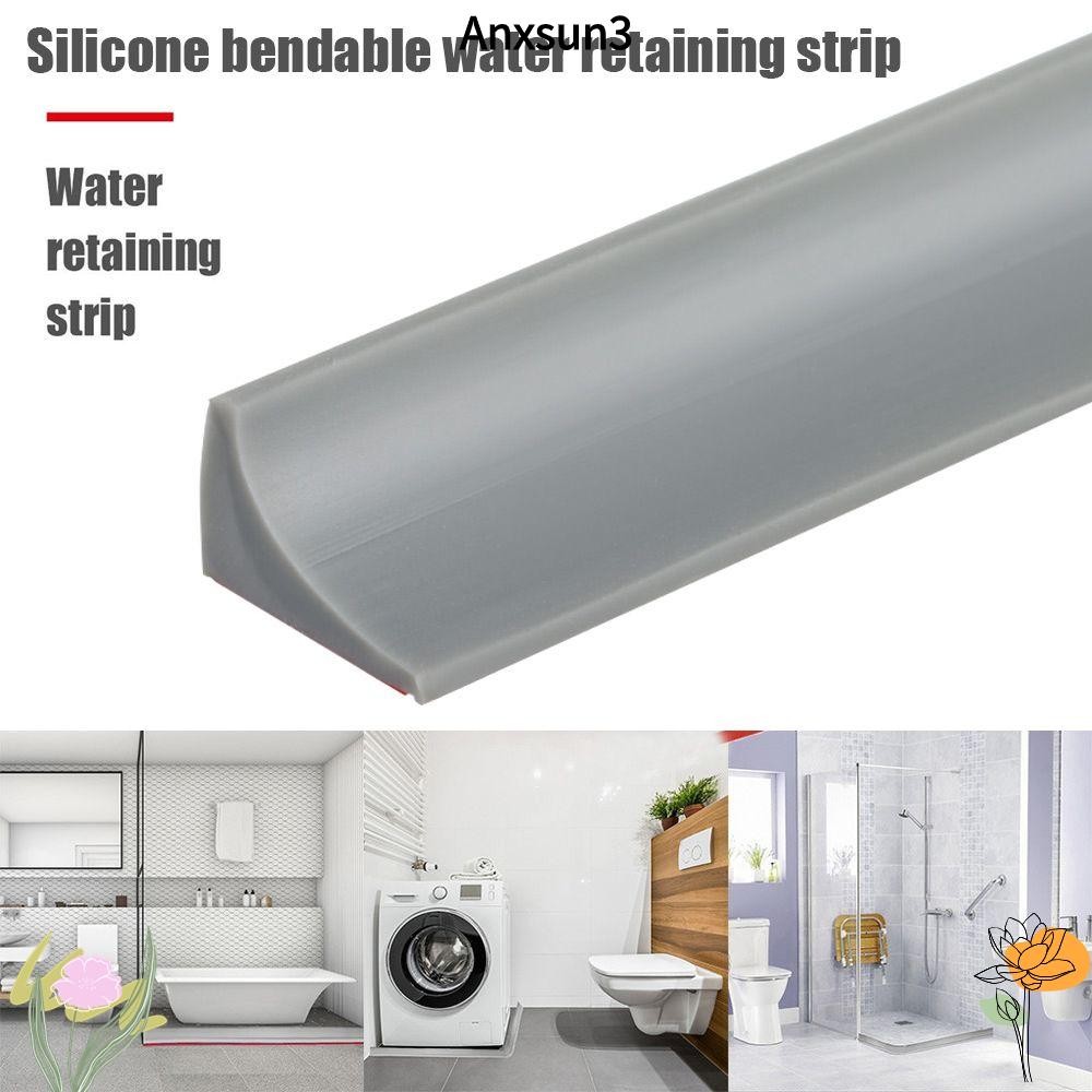 Anxsun3 Water Stopper อุปกรณ์ห้องน้ํา Shower Dam Barrier Shower Dam แห้งและเปียกแยกซิลิโคนประตูด้านล่างแถบปิดผนึก