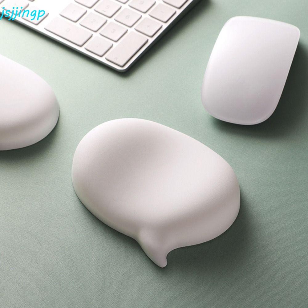 Jsjjingp แผ่นรองเมาส์พยุงข้อมือ,ซิลิโคนรองข้อมือเมาส์ที่สะดวกสบาย,ป้องกันการสึกหรอนุ่มตามหลักสรีรศาสตร์ลื่น ปู่ ฐานแป้นพิมพ์แผ่นอุปกรณ์คอมพิว