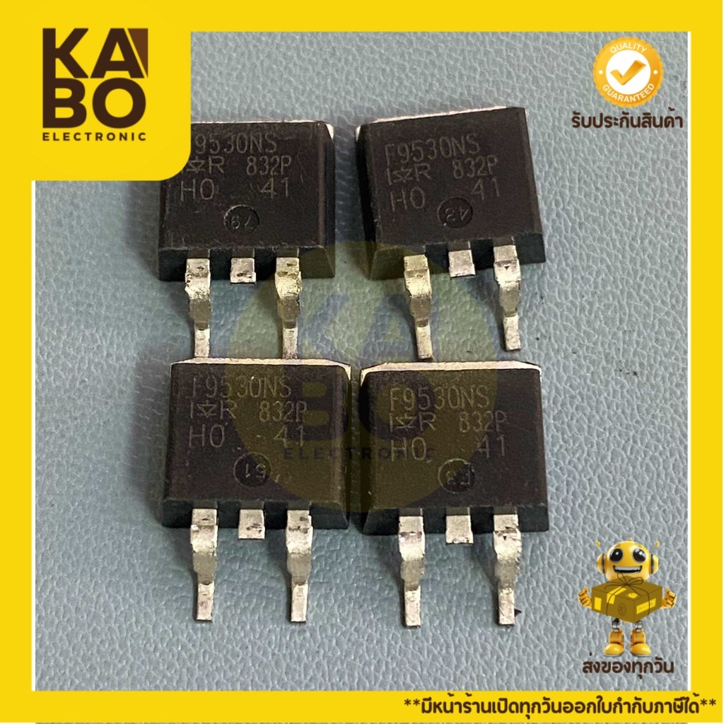 IRF9530 NSแท้ (F9530NSแท้) MOSFET 14A100V-PNP-TO263 (ราคาต่อชิ้น) มีพร้อมส่งในไทย