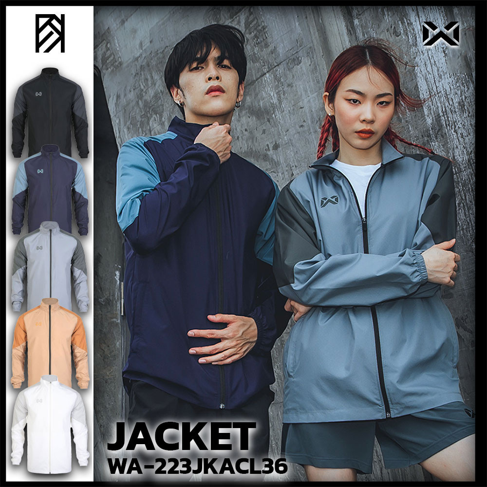 ถูกชัวร์ไม่มั่วนิ่ม เสื้อ WARRIXเสื้อแจ็คเก็ตวอริกซ์  รุ่น HERIT WOVEN WA-223JKACL36 แท้100% ราคา ถูกที่สุด ดีลบีเคเค