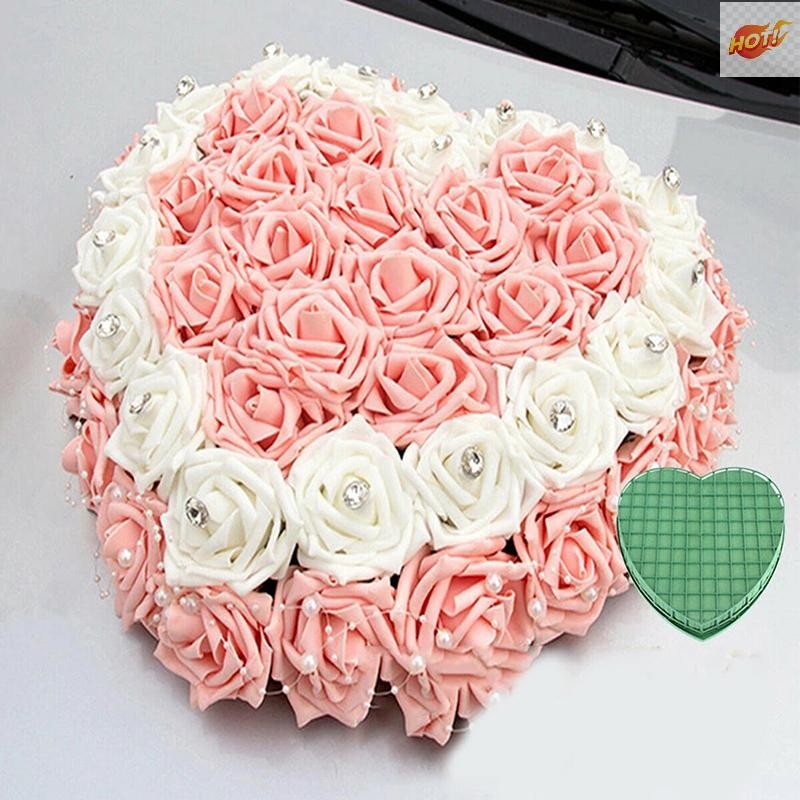 Meet รูปหัวใจโฟม Sucker สําหรับดอกไม้สด Decor Props Party อุปกรณ์จัดงานแต่งงาน TH - รูปที่ 2