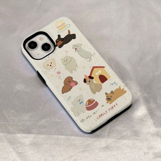 เคสโทรศัพท์มือถือ ลายการ์ตูนลูกสุนัขน่ารัก สําหรับ iPhone 14promax QYJS 13 12 11 14pro 12promax 14plus 11promax 14