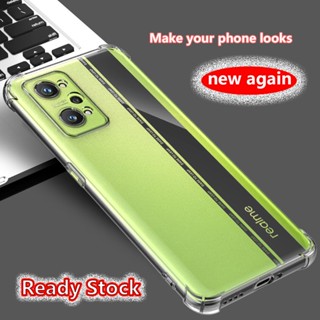 เคสโทรศัพท์มือถือยางนิ่ม แบบใส กันกระแทก 4 มุม สําหรับ Realme GT Neo 2 3T GT2 RMX3370 3371 3372 3310 3311 3312