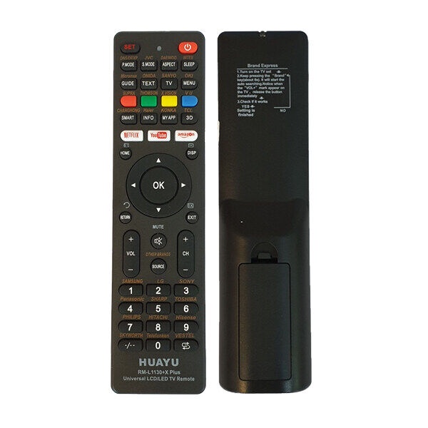 รีโมททีวีสากลสําหรับ LCD และ LED TV ทุกรุ่น ใช้สําหรับ LG JVC Konka TCL Samsung Haier Hitachi คมและอื่นๆ - รูปที่ 2